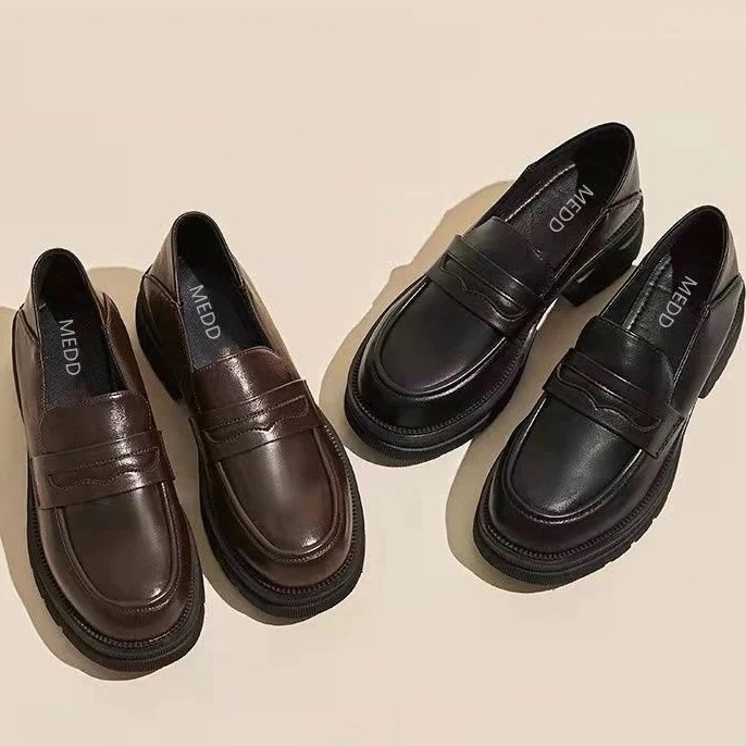 【急速出荷】美脚 厚底 シューズ おしゃれ カジュアル スクール レディース ローファー 学生 通学 靴 JK 7,640円