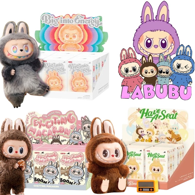 【韓国正規品】 LABUBU 1・2・3世代 コンプリートセット（6BOX） Exciting Macaron / Have A Seat / Big Into Energy