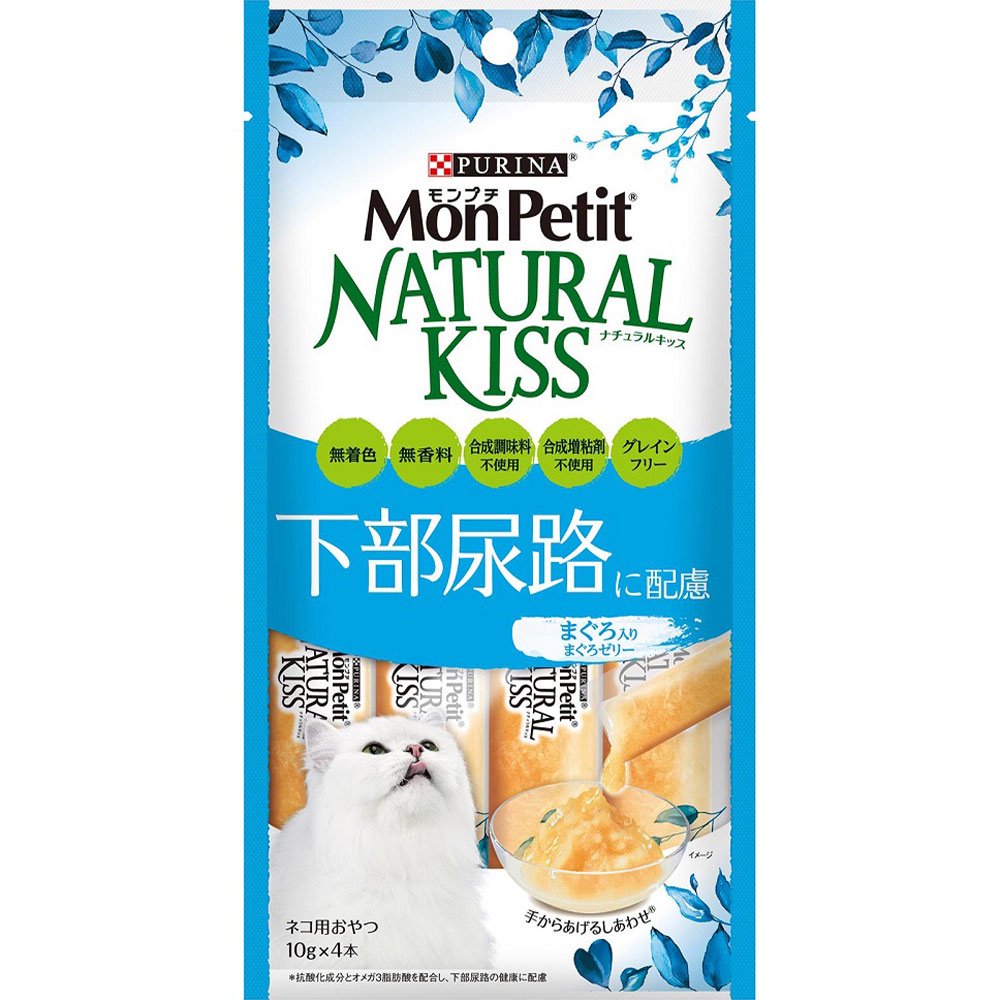 ナチュラルキッス　下部尿路に配慮　まぐろ入りまぐろゼリー　４０ｇ（１０ｇX４本）X３０袋　ＣＲＣ35―25―20―25―00