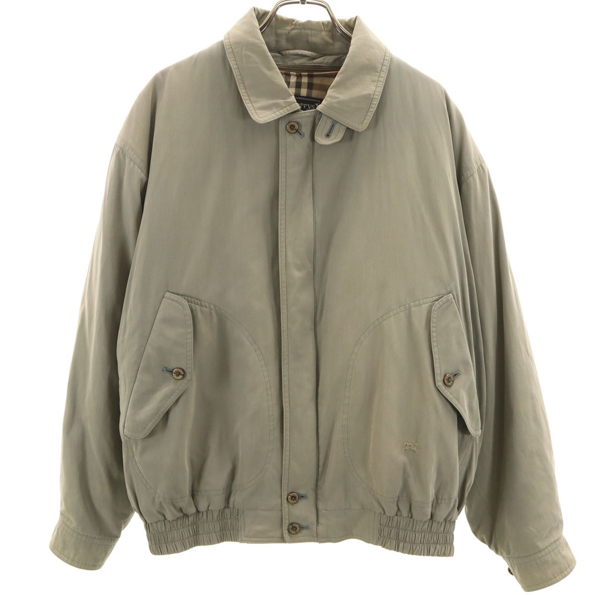 Burberrys バーバリーズ 90s オールド ブルゾン L グレー ボンバージャケット C-TK83 ライナー付き メンズ 古着