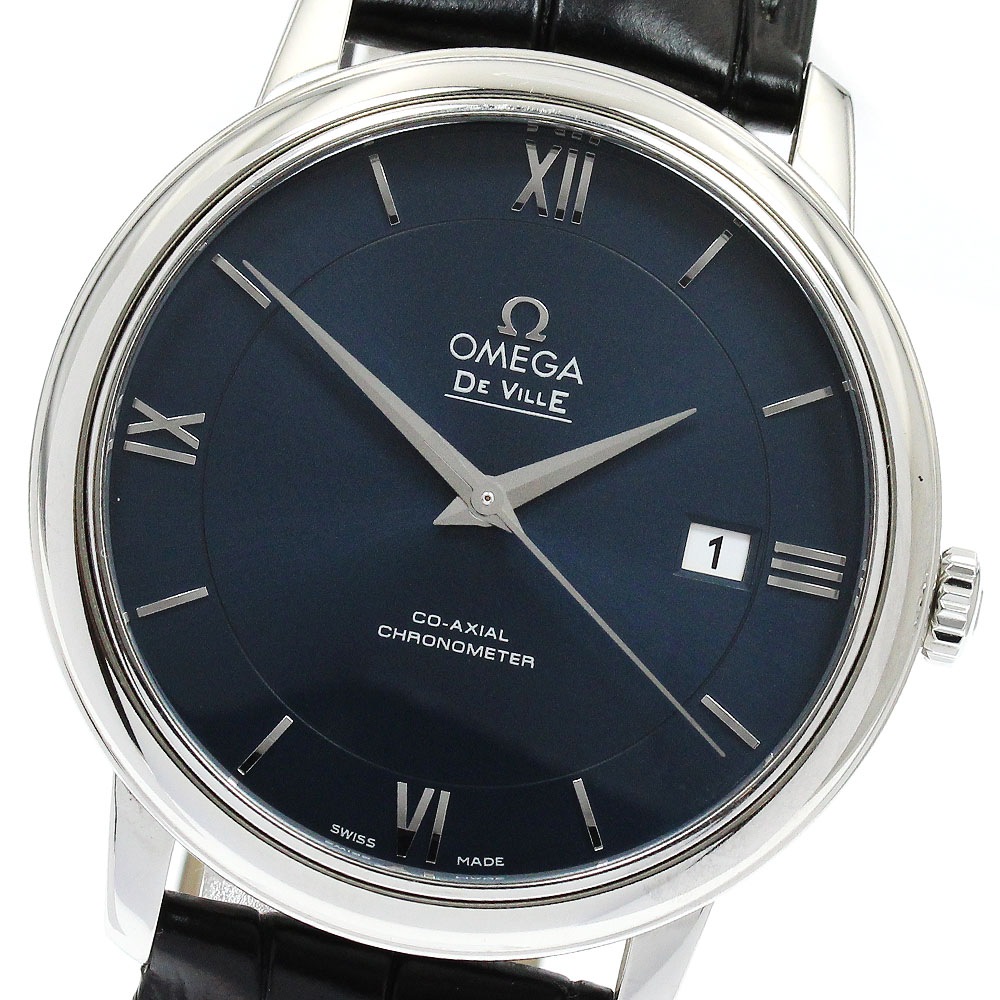 オメガ OMEGA 424.13.40.20.03.001 デビル プレステージ デイト コーアクシャル 自動巻き メンズ _905185【中古】