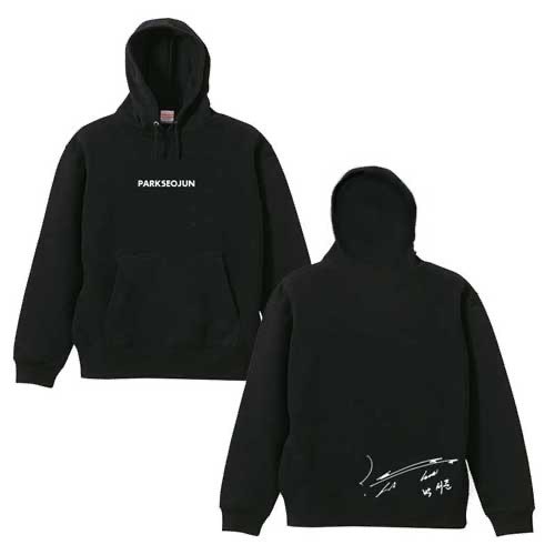 パクソジュン プルオーバー パーカー スウェット 裏パイル 男女兼用 綿100％ ブラック 韓流 グッズ eq013-1