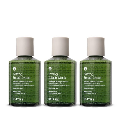 ブライド パッティング スプラッシュ マスク スージングアンドヒーリング グリーンティー 洗顔パック 150ml 3個