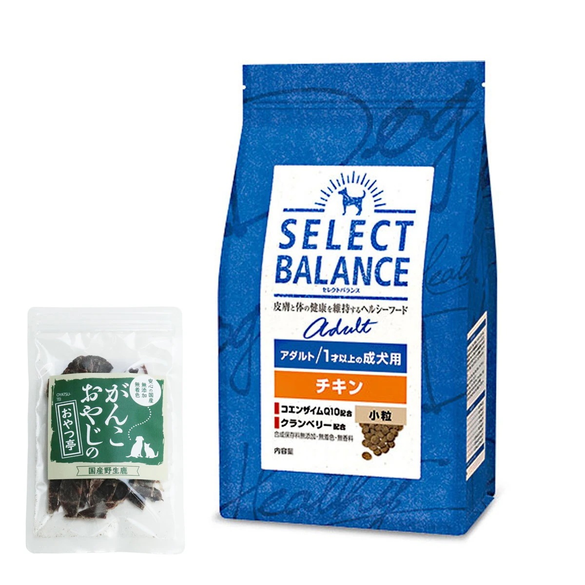 ドッグフード アダルト チキン 小粒3kg【国産鹿肉ジャーキー付き(お試しサイズ)】