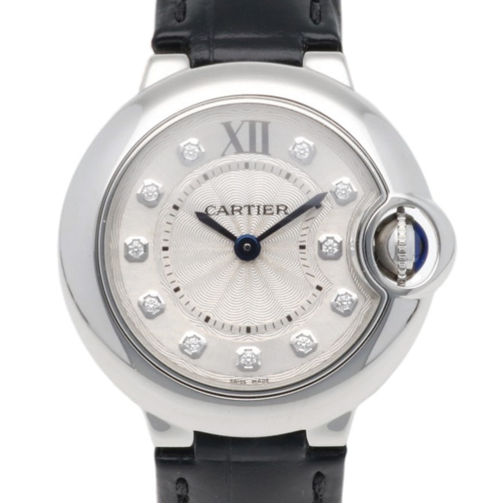カルティエ バロンブルー 腕時計 ステンレススチール 3009 クオーツ 1年保証 CARTIER 中古