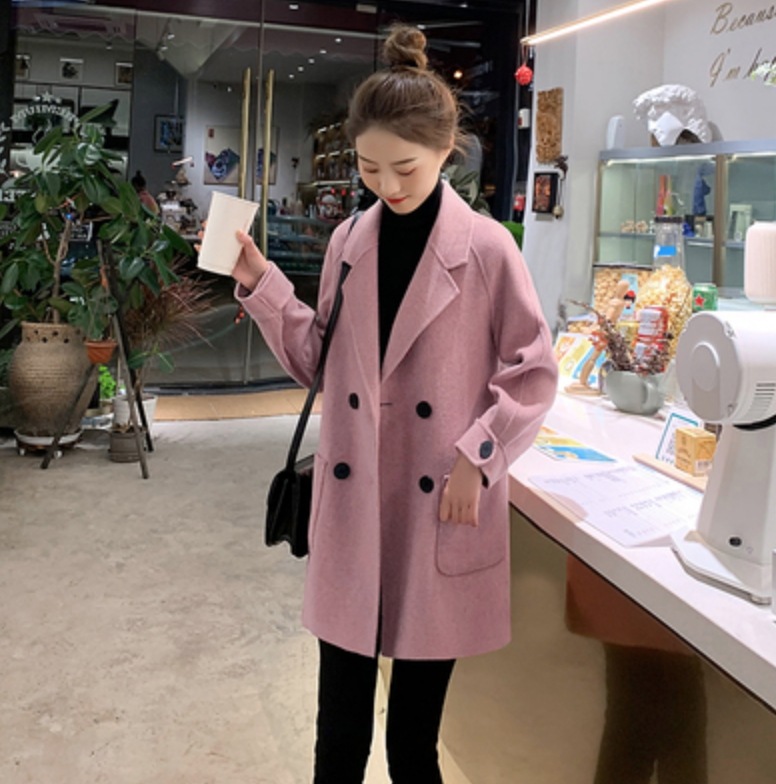アウター コート チェスター 膝上 ミドル丈 袖あり 長袖 2XL ピンク ブラウン グレー ブラック 個性的 大人 上品 お洒落 主役級 存在感 無地 秋 冬 10代 20代 デート 普段使い