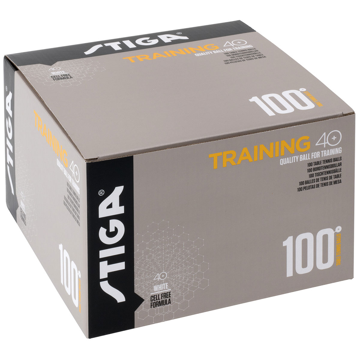 卓球用品 STIGA トレーニングボール 40+ 100個入り ホワイト