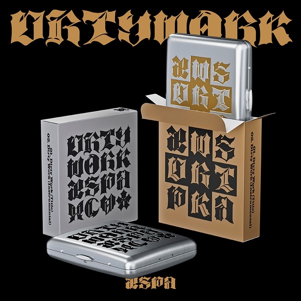 [2種セット] (Dirty Case Ver.) aespa シングル１集アルバム [Dirty Work] シングル アルバム チャート反映 公式グッズ 当店特典