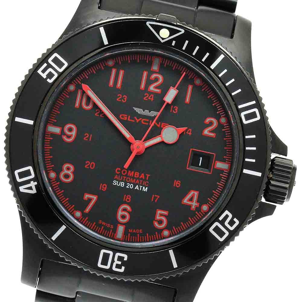 グリシン GLYCINE GL0080 コンバット サブ42 デイト 自動巻き メンズ _885101【中古】