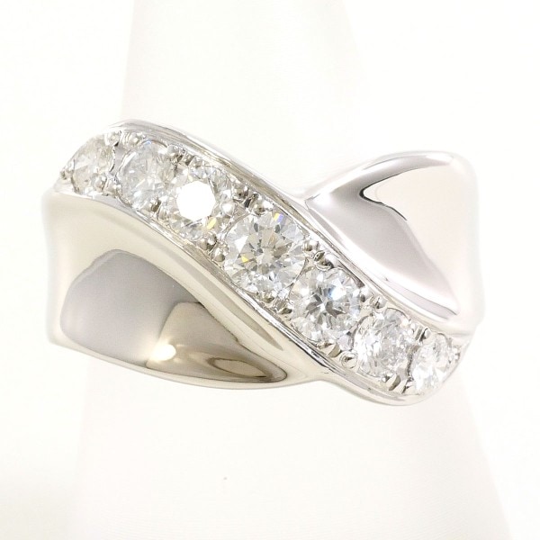 PT900 プラチナ リング 13号 ダイヤ 1.00 カード鑑別書 中古