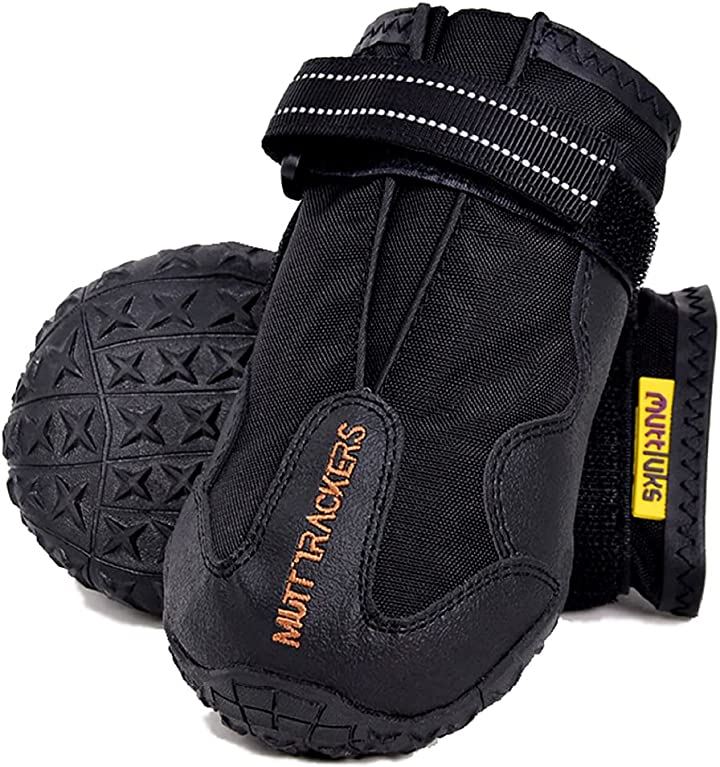 マットトラッカーズ 犬 靴 ケガ防止 傷口保護 オールシーズン犬用靴 1足 2個入り XXS-XS(ブラック, 1号(XXS-XS) 5.7 - 6.4 c)
