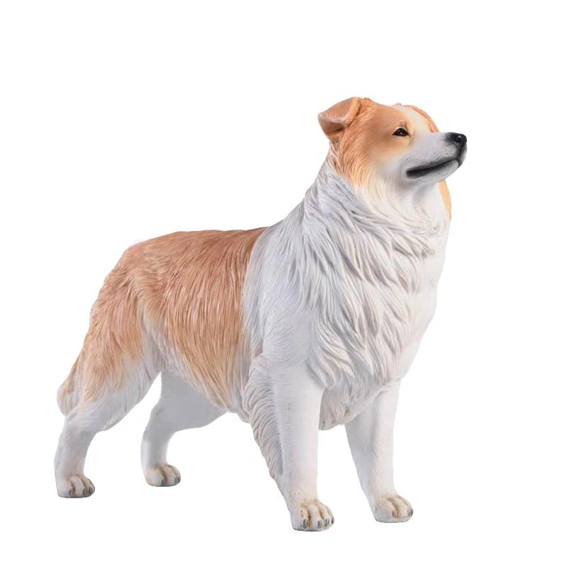 JXK 1/6 サイズ ボーダーコリー 可愛い 犬 動物 リアル フィギュア プラモデル プレミアム 大人のおもちゃ 模型 17cm オリジナル スタチュー プレゼント 置物