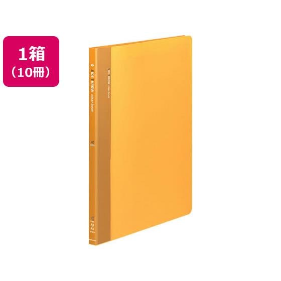 クリヤーブック 固定式サイドスローA4 40ポケット 黄 10冊 コクヨ ﾗ-820Yファイル