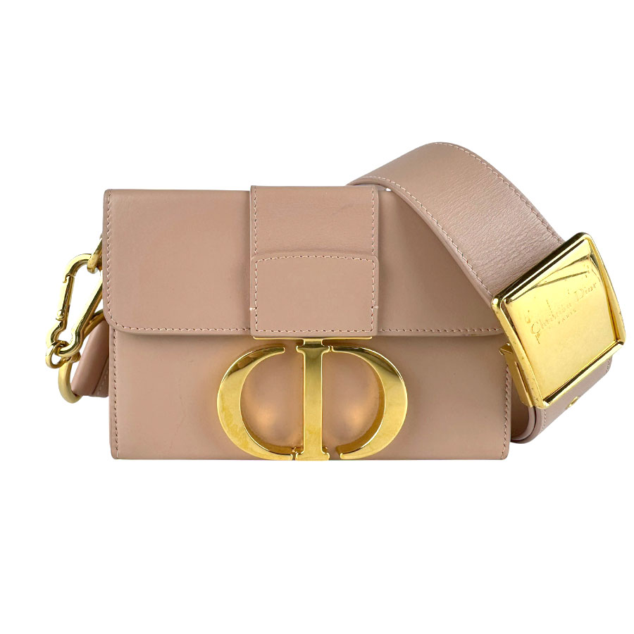 クリスチャンディオール Christian Dior ショルダーバッグ 30モンテーニュ レザー ピンクベージュ レディース z9782