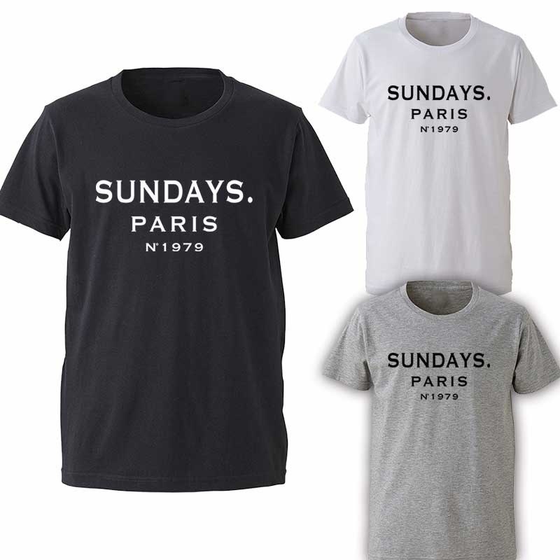 ファッション セレブ トレンド パロディ ロゴ サンデー セクシー T シャツ Tシャツ T Shirts Design Paris Sundays ダンス メンズ 人気 夏 春 衣装 ダンサー Tシャツ 殿堂 Www Quartzhotel Mx