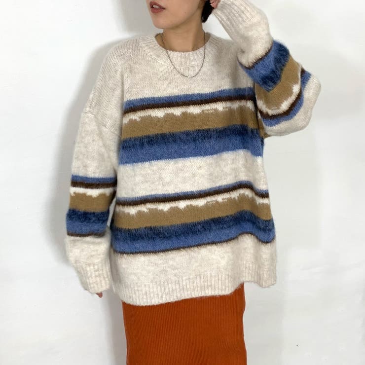 モヘア柄チュニック