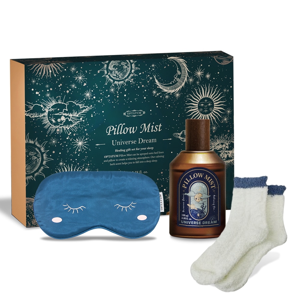 ピローミスト3種ギフトセット(ピローミスト100ml＋アイマスク＋もこもこソックス)