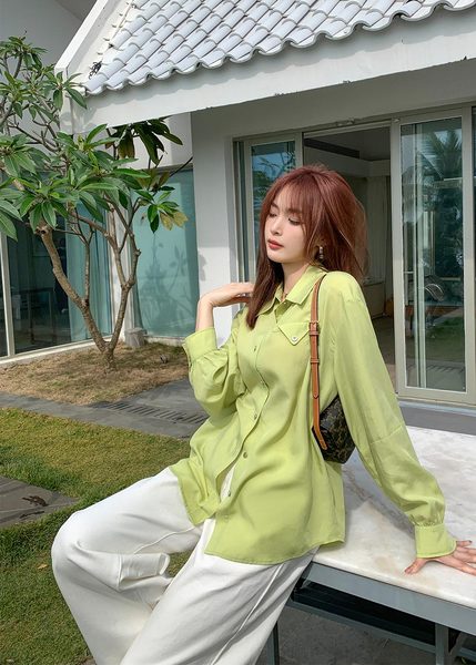 LIERKISS テンセルの肌に優しい春夏シャツ