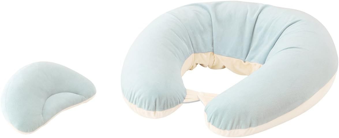 抱き枕 洗える 妊婦 マタニティ 授乳クッション プレゼント にも ギュット 4WAY マシュマロ パステルブルー BB803 高さ640mm 幅630mm 奥行180mm