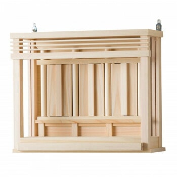 神棚の里 三社箱宮 神楽ミニ（引出し付き） モダン神棚 壁掛け