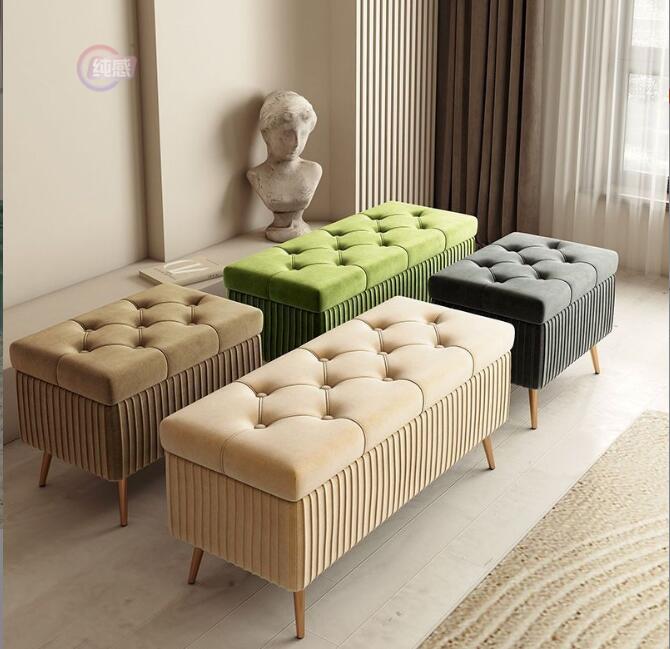 ソファー-北欧風-美容院-洋服屋-北欧風ロング収納ソファスツール-玄関-靴を履き替え　玄関 ソファ　ベンチ　収納機能