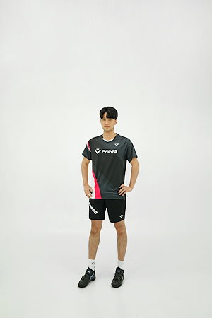 【シーズンオフ】 【韓国】 バドミントン ゲームシャツ ダークスター メンズ