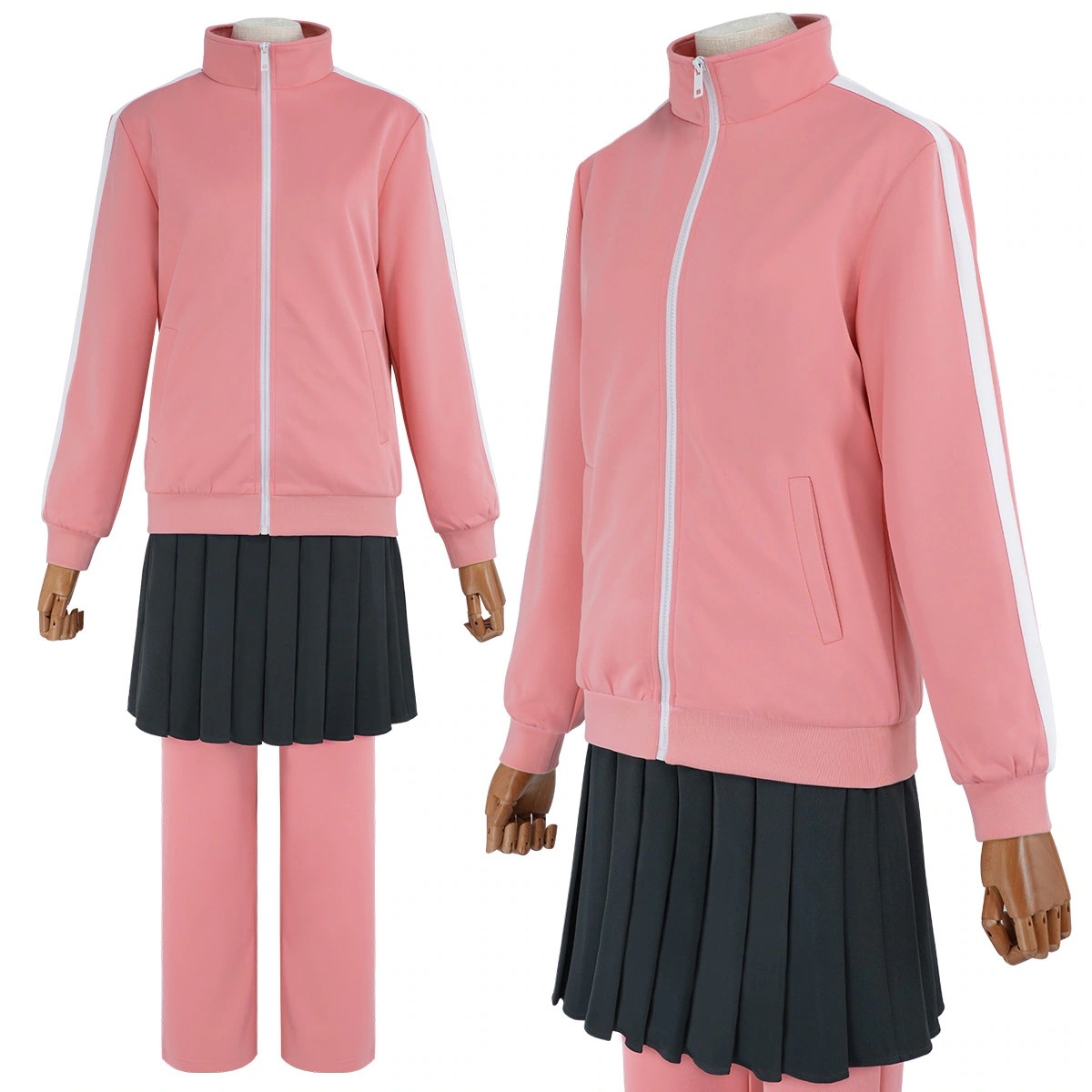 [2026 新作]HOLOUNCOSER ぼっち・ざ・ろっく！ 後藤ひとり ぼっちちゃん コスプレ ピンクジャージ 上下セット カジュアル C服 フルセット 仮装 ハロウィン アニメ