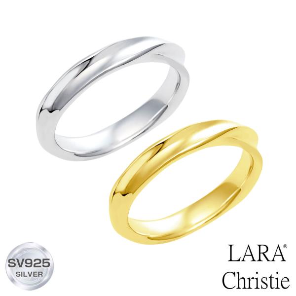 ピンキーリング レディース シルバー925 シルバー イエローゴールド ウェーブデザイン 幅広デザイン sv925 リング 指輪