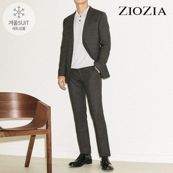 [] ブラウン グレンチェック スーツセット (ABC4SB1206_ABC4SP1206_DBR)