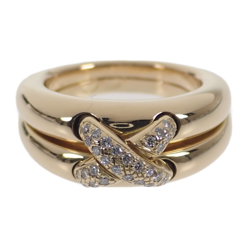 【Aランク】 リアン ドゥ 95088 リング K18イエローゴールド ダイヤモンド #49 レディース【ISEYA】 129,900円