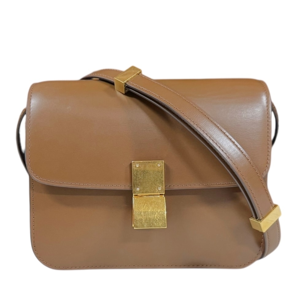 セリーヌ クラシックティーンボックス ショルダーバッグ レザー 192523 ブラウン CELINE 中古 108,900円