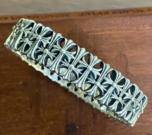 エンシェントクロウハートタイドブランドマルチクロス墓地ブレスレットグループクロスブレスレット925