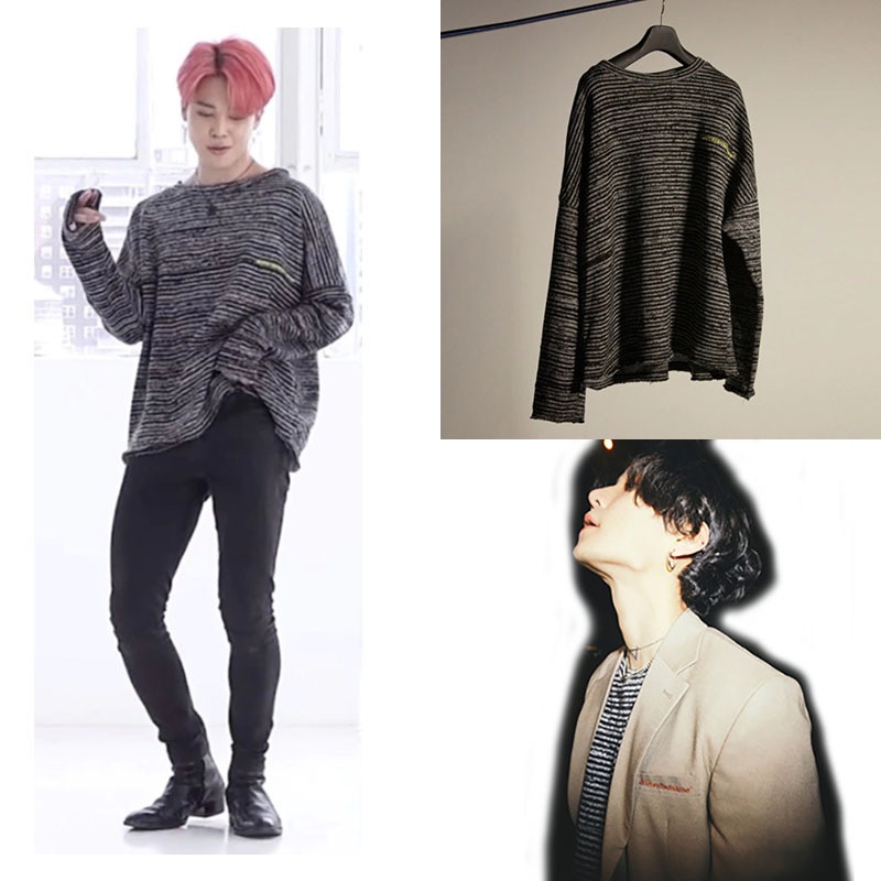 【DIFFERENTBUTSAME】BTS JIMIN 着用★ EMBROIDERY KNIT 3677777952.jpg