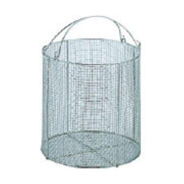 サンワ SM30_3292 ステンレス丸型洗浄カゴ メーカー直送