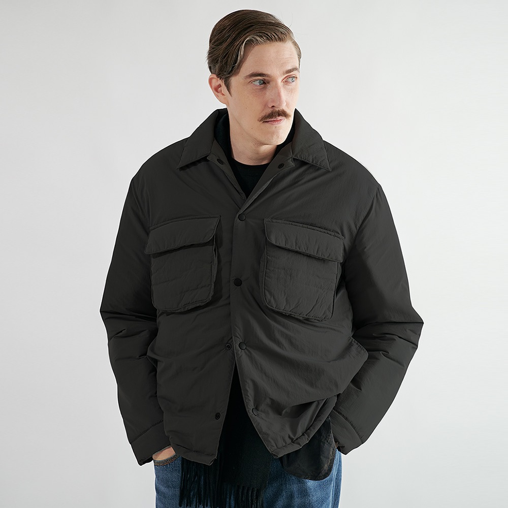 [送料無料]スミスアもーワイド ダブル ポケット スタンダード ダウン ジャンパーブラック