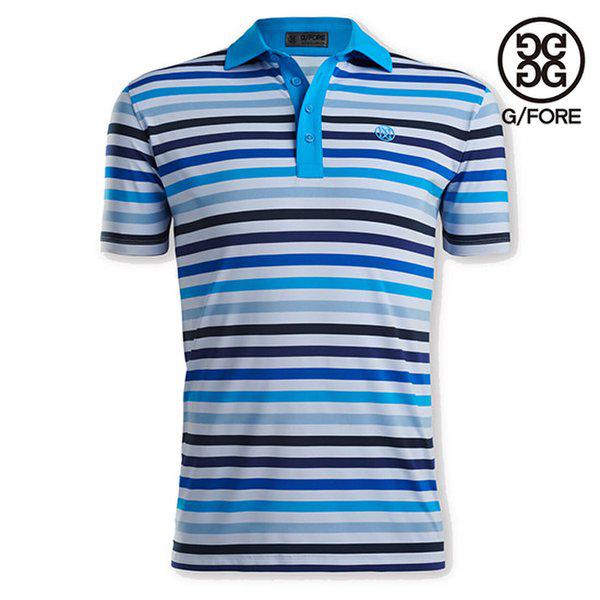 [] メンズ フェイバリット ストライプ テック ジャージ スリム Tシャツ G4MF22K116_ICEB