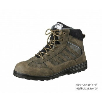 福山ゴム工業　作業靴　 アローマックス 69　25.5cmカーキ EE25200