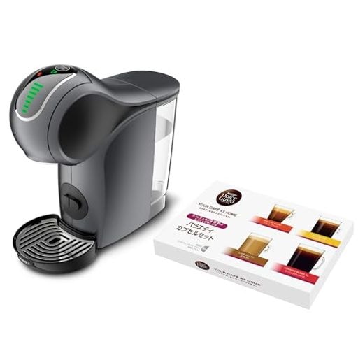 ネスカフェ ドルチェ グスト ジェニオ エス タッチ スペースグレー + バラエティカプセル 【コーヒーメーカー マシン】時期によりカプセル内容に変更あり