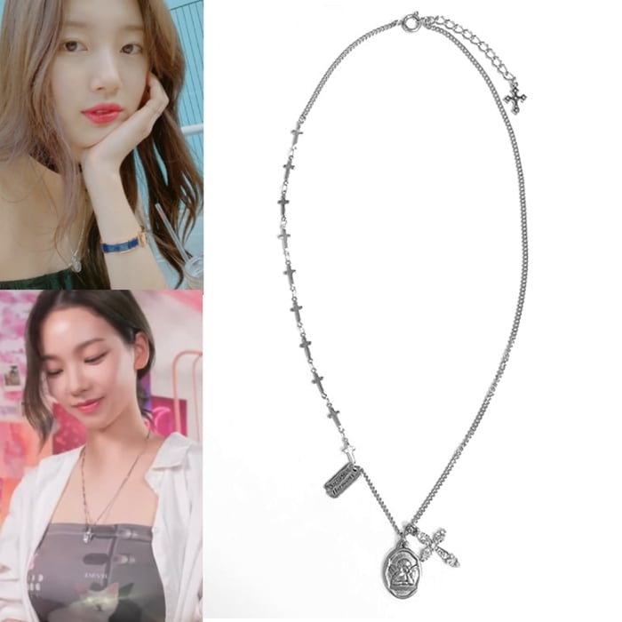 aespa着用[August Harmony]angel necklace Silver/surgical steel