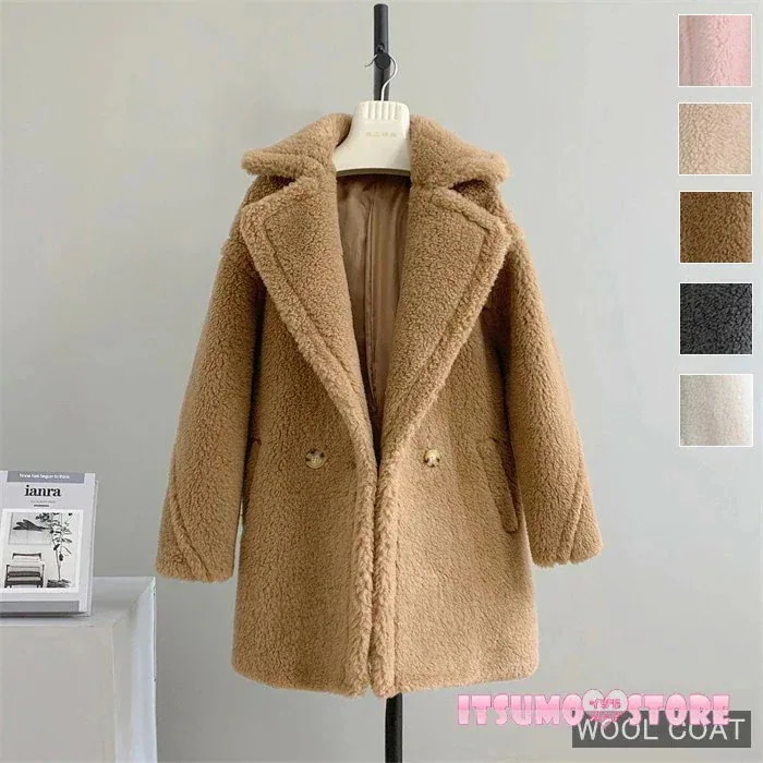 【NEW TYPE登場】ボアコート テディベアコート レディース アウター ウールコート ショート丈 テディコート 長袖 ポケット付 もこもこ ファーコート きれいめ 秋服 冬服 あったか 暖か 防寒