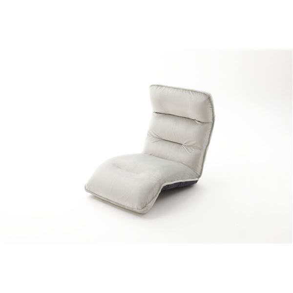 脚部が上下稼働するパステルカラーのリラックスチェアー グレー 8,914円