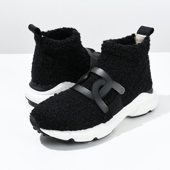 スニーカー ケイトブークレ シューズ XXW54C0HN60SL6 黒 ブラック BLACK レディース ニット チャンキー ボア 人気 おすすめ