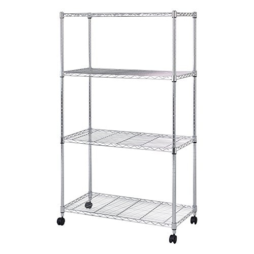 サイズ：幅90cm ドウシシャ ルミナス互換 メタルルミナスラック 幅90 4段 スチールラック 収