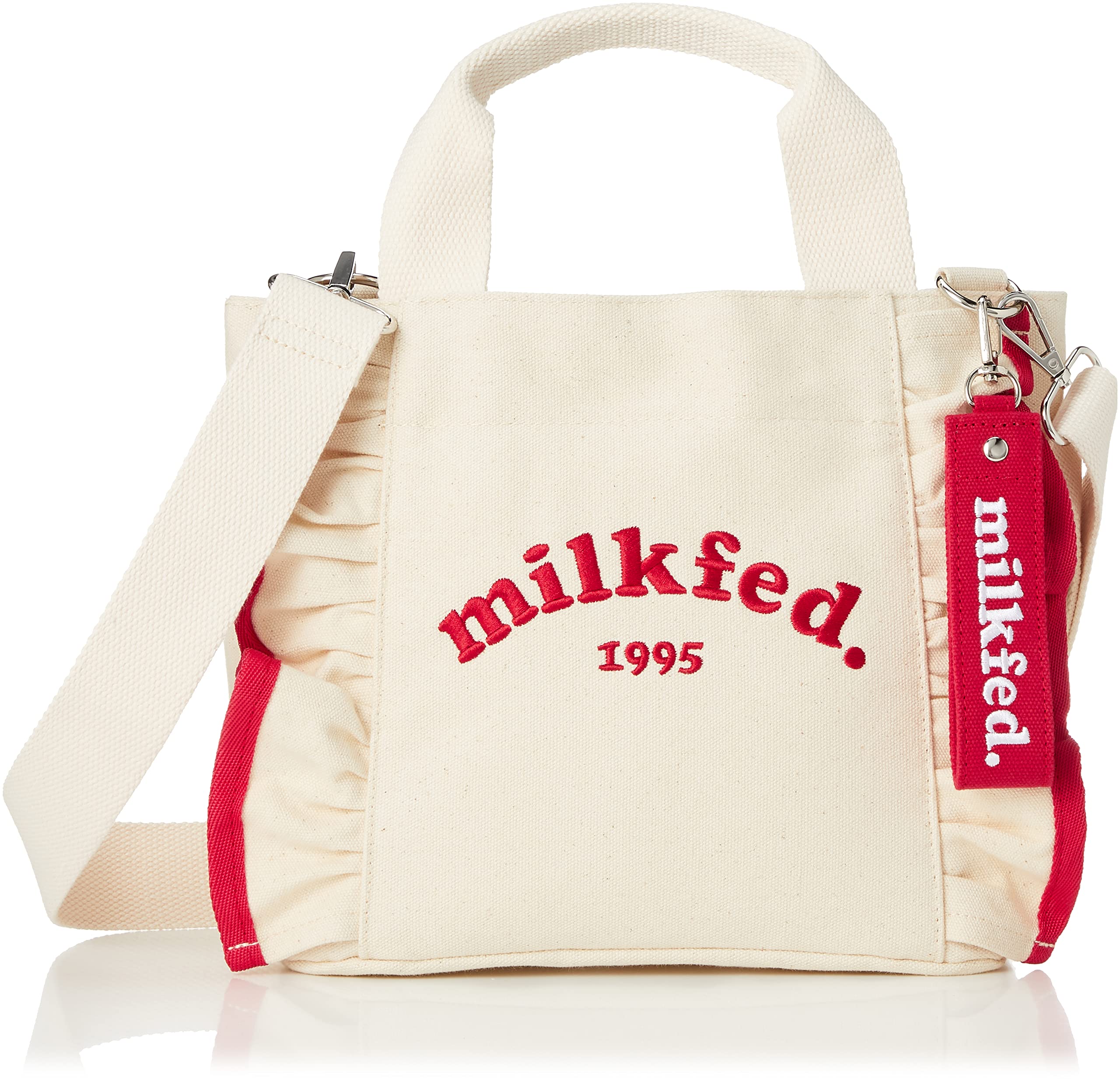 MILKFED.(ミルクフェド) トートバッグ RUFFLE MINI BAG レディース RED Free Size