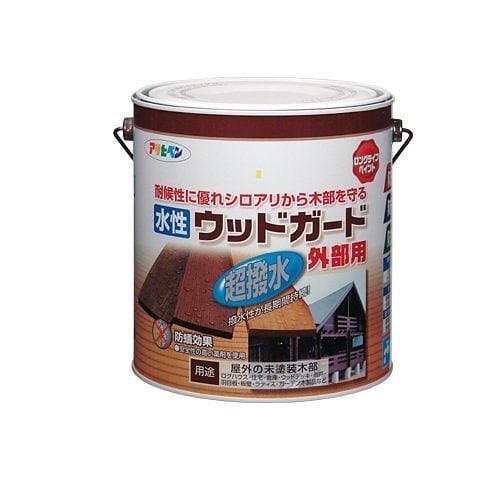 （まとめ買い）水性ウッドガード外部用 パイン 3L [x3缶セット]
