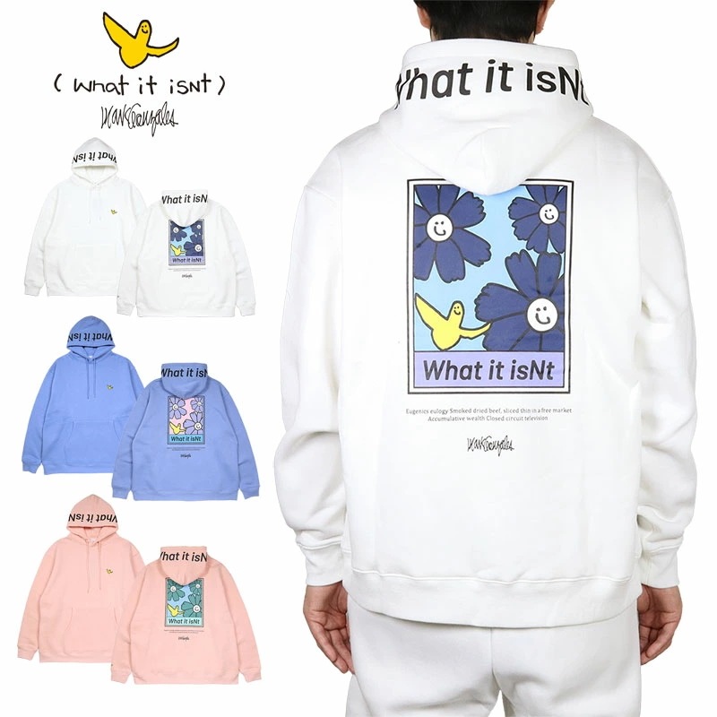 マークゴンザレス プルオーバーパーカー (What it isNt)MARK GONZALES セットアップ対応 メンズ レディース ブランド 大きいサイズ おしゃれ 白 aw008 4,961円