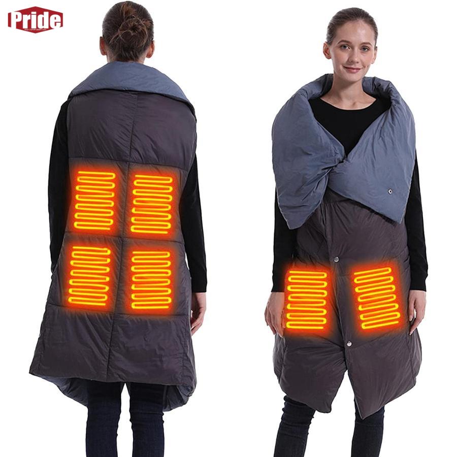 爆売れ中電気毛布 ショール暖房毛布 多機能暖房毛布 USB暖房ベスト電気暖房ショール ダウンコットン女性用冬用USB電気毛布暖房ベスト USB暖房毛布