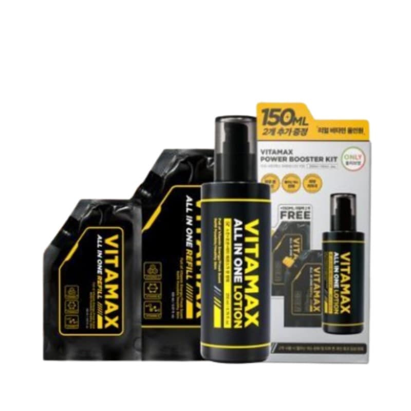 ビタマックス オールインワンローション 詰め替えセット (本品200mL+詰め替え150mL*2ea)