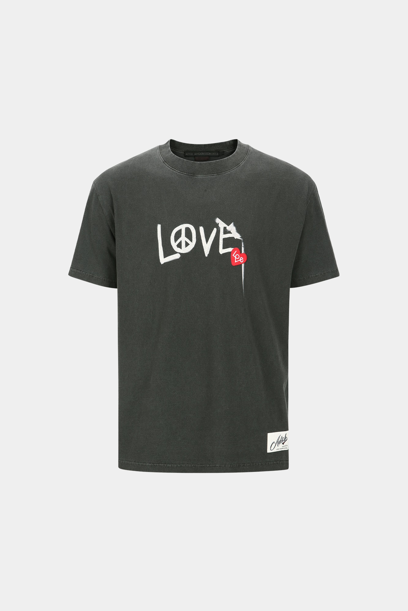 【ANDERSSON BELL】 UNISEX LOVE T-SHIRT : CHARCOAL
