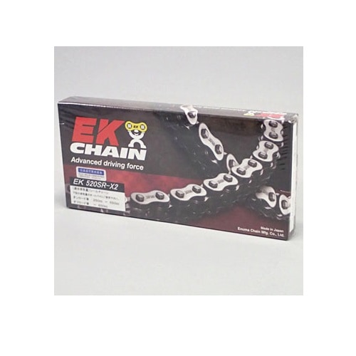 EK イーケー QXリングシールチェーン 520SR-X2 スチール 110L スクリュージョイント EK520SRX2110LSLJ